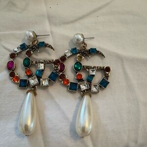 Elegant Multicolor Gemstone Earrings